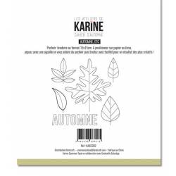 Pochoir Broderie - Cahier d'automne - Automne