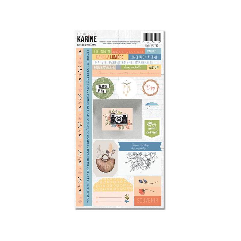 Collection Cahier d'automne - Stickers - 15 x 30