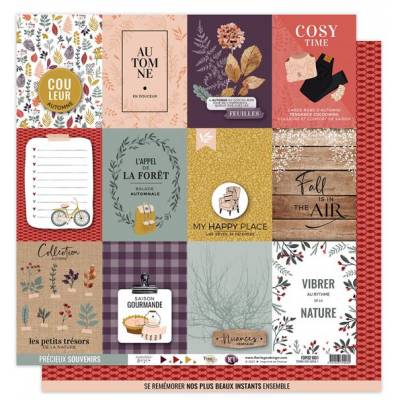 Kit Papiers Imprimés Florilèges - Terre des sens - 30.5 X 30.5