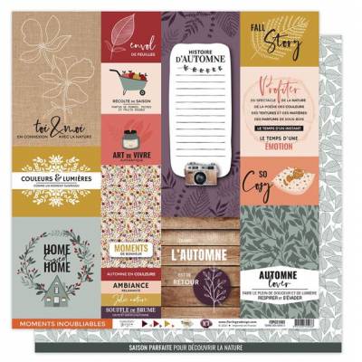 Kit Papiers Imprimés Florilèges - Terre des sens - 30.5 X 30.5