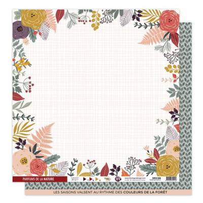 Kit Papiers Imprimés Florilèges - Terre des sens - 30.5 X 30.5