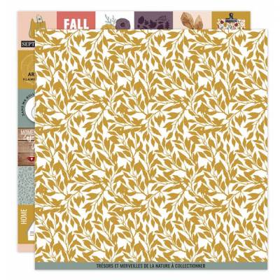 Kit Papiers Imprimés Florilèges - Terre des sens - 30.5 X 30.5