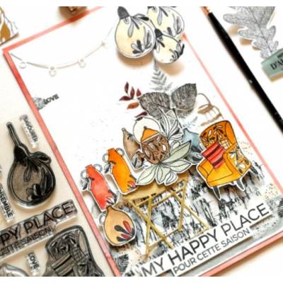 Tampons clear - Florilèges - Terre des sens - Textures d'automne