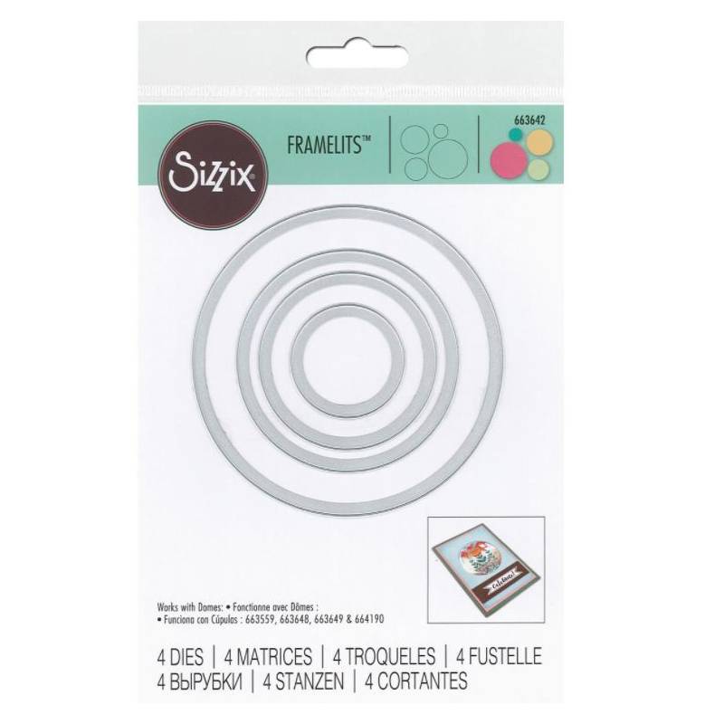 Sizzix • Tim Holtz Framelits die - 4 Cercles