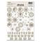 Stickers - Chiffres calendrier de l'avent - Beige