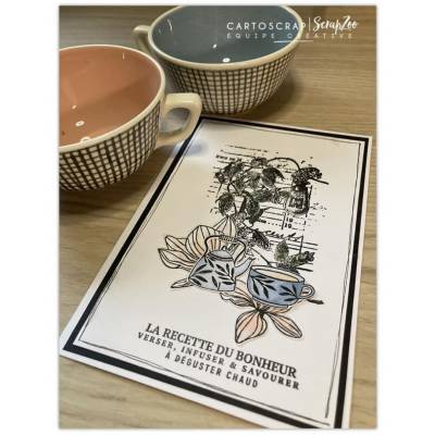 Tampons CartoScrap - Thé et amis