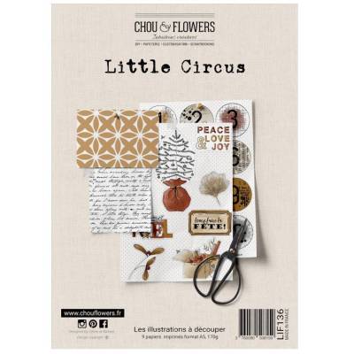 Papiers A5 - Chou & Flowers - Les illustrations - Little Circus