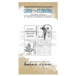Tampons Clear - Chou & Flowers - Mini timbre