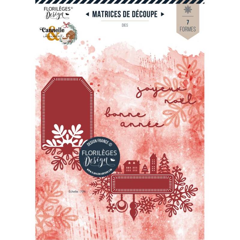 Die - Florilèges - Cannelle et chocolat - Etiquettes de Noël