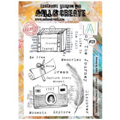AALL & Create Stamp - 321 - Globe-trotter