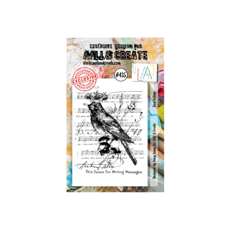 AALL & Create Stamp - 435 - Oiseau musicien