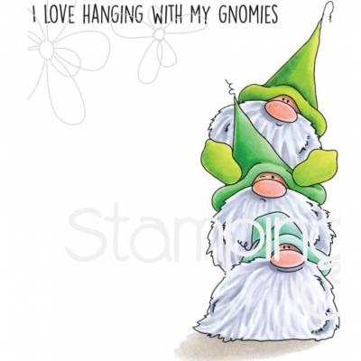 Tampons Cling - Stampingbella - The gnomes - Gnome Pile