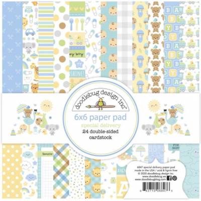 Pack Papier 15.2 x 15.2 - Doodlebug - Special Delivery