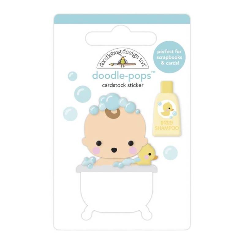 Stickers Relief- Doodlebug - Naissance - Dans le bain