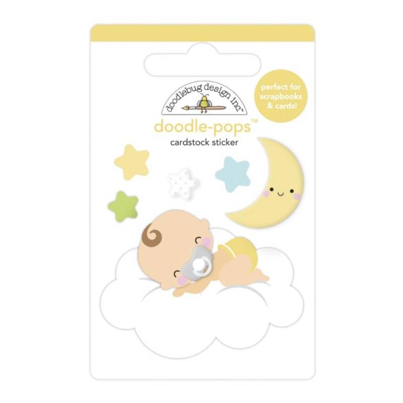 Stickers Relief- Doodlebug - Naissance - Dodo sur un nuage