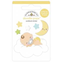 Stickers Relief- Doodlebug - Naissance - Dodo sur un nuage