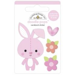 Stickers Relief- Doodlebug - Pâques - Lapin