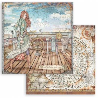 Pack papier 30.5 x 30.5 - Stamperia - Lady Vagabond
