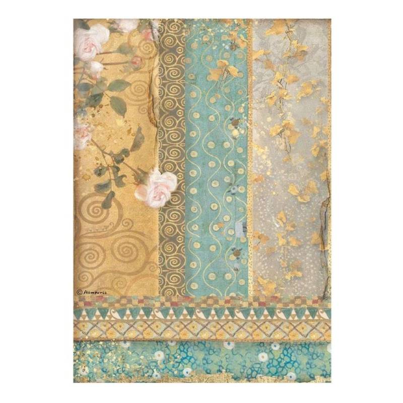 Papier de riz - Stamperia - Ornements dorés Klimt
