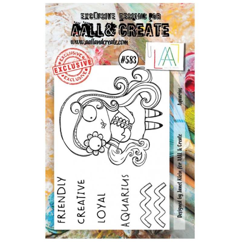 AALL & Create Stamp - Horoscope - Verseau