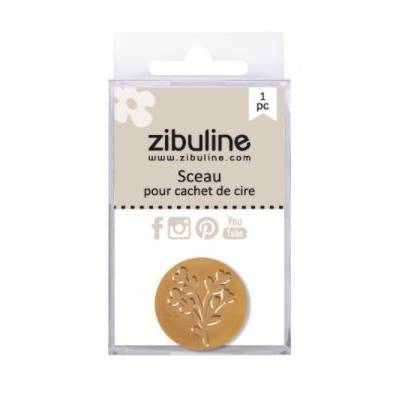 Sceau en laiton - Zibuline - Branche coeur