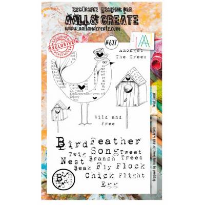 AALL & Create Stamp - Oiseau au chapeau
