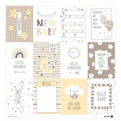 ModaScrap - Paper Pack 15.2x15.2 - Nouveau Né