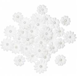 Forever in Time - Paper Flowers - Blanc avec Perle