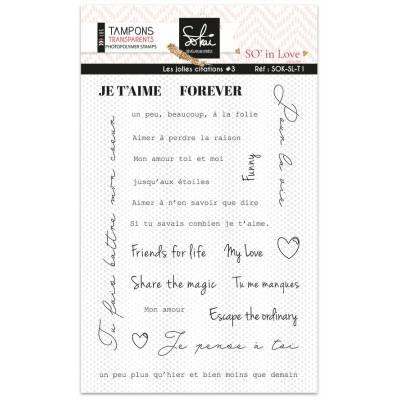 Tampons clear - Sokai - So' Inlove - Les jolies citations v3 