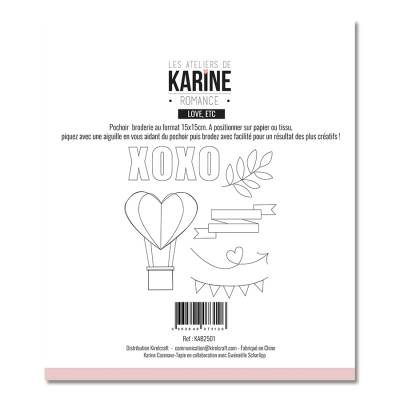 Pochoir Broderie - Les Ateliers de Karine - Love, Etc