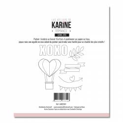 Pochoir Broderie - Les Ateliers de Karine - Love, Etc