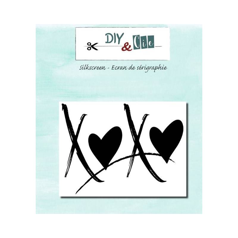 Pochoir Silkscreen - DIY & Cie - XOXO