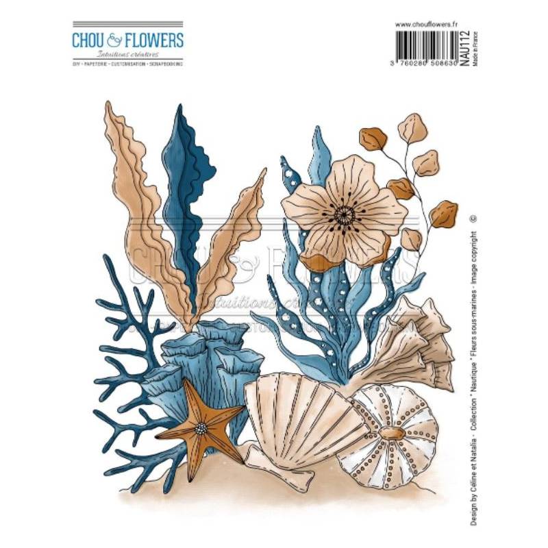 Tampons EZ - Chou & Flowers - Fleurs sous-marine