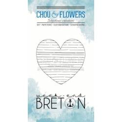 Tampons Clear - Chou & Flowers - Coeur breton