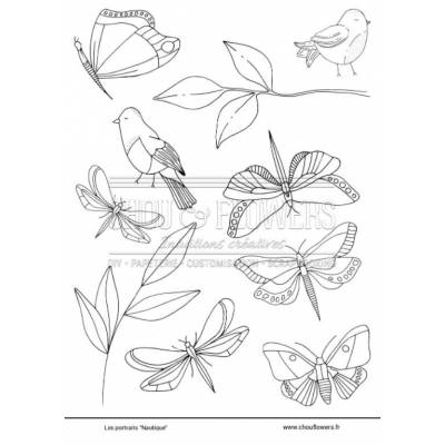 Papiers A5 - Chou & Flowers - Les illustrations - Nautique