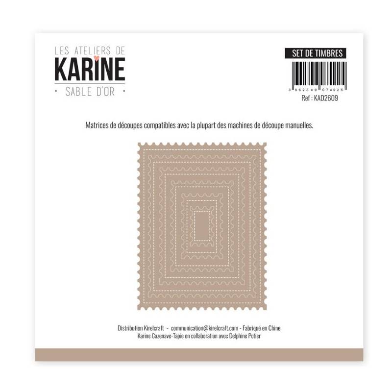 Dies - Collection Sable d'Or - Set de timbres - Les Ateliers de Karine