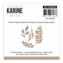 Dies - Collection Sable d'Or - 4 feuilles- Les Ateliers de Karine