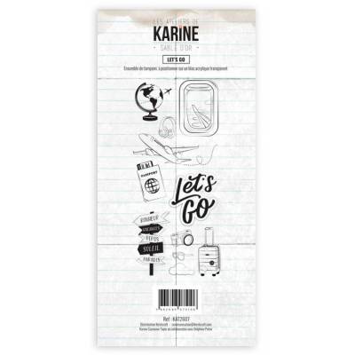 Tampon clear Sable d'or Let's Go! - Les Ateliers de Karine