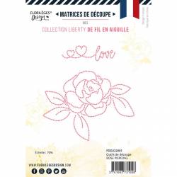 Dies - Florilèges - De fil en aiguille - Rose Piercing
