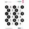 Stickers Alphabets - Florilèges - De fil en aiguille - Noir et Blanc