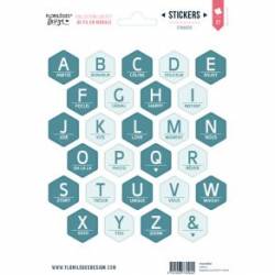 Stickers Alphabets - Florilèges - De fil en aiguille