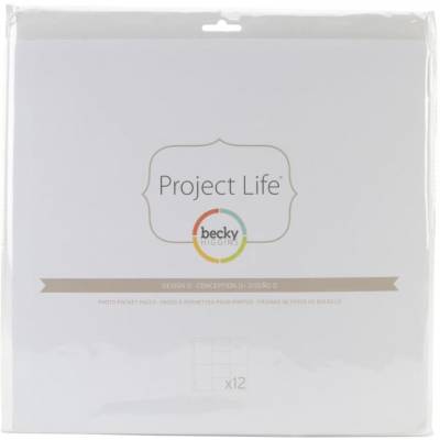 Pochettes Project Life Becky Higgins x12p - 30.5 x2 Design D
