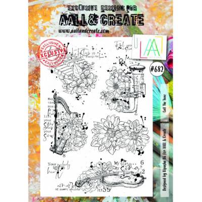 AALL & Create Stamp - 682 - Orchestre fleuri