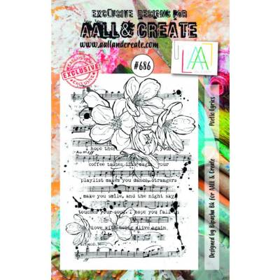 AALL & Create Stamp - 686 - Portée de fleurs