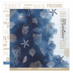 Pack de 6 Papiers Imprimés Florilèges - Vue sur mer - 30.5 X 30.5