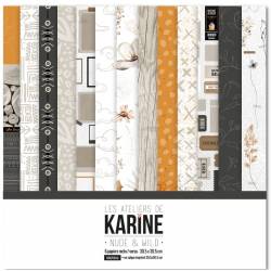 Pack Papiers 30 x 30 - Les Ateliers de Karine - Nude & Wild