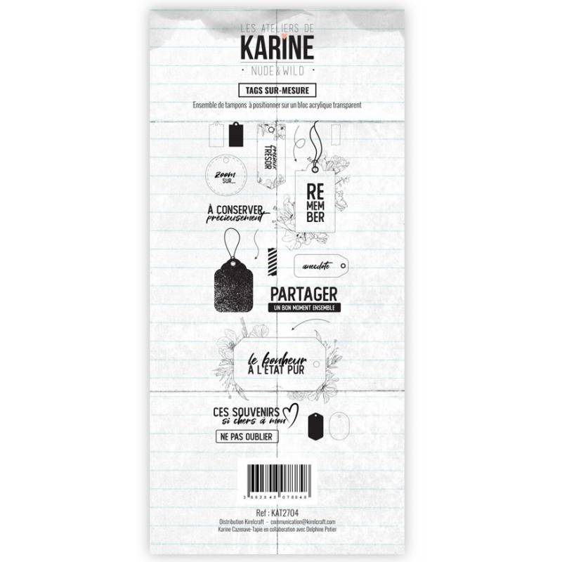 Tampon clear Nude & Wild - Tags sur mesure - Les Ateliers de Karine