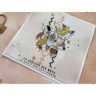 Tampon bois - Florilèges - Arizona - Motif ethnique