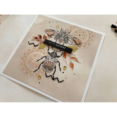 Tampon bois - Florilèges - Arizona- Insectes mystiques