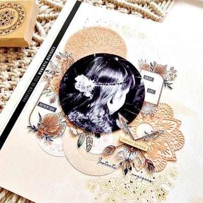 Dies - Florilèges - Arizona - Mandala à broder